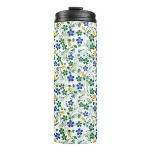 Flower pattern small flowers 13.w No BG Thermal Tumbler