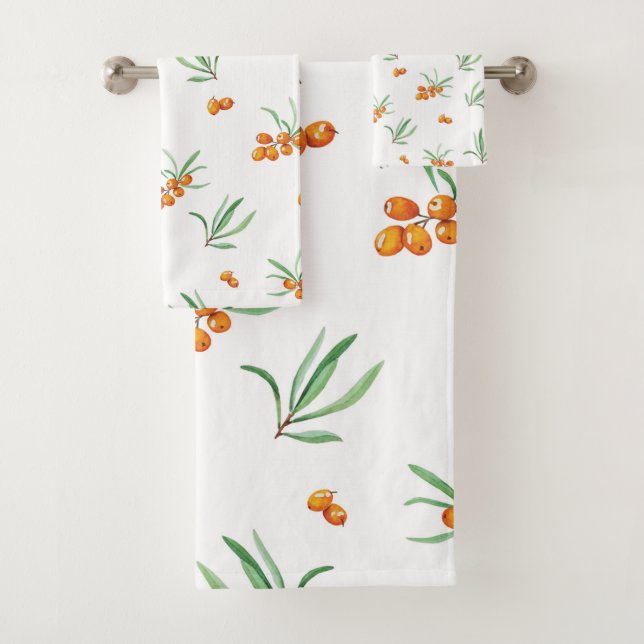 Flower Pattern Spring Floral Bath Towel Set (Insitu)