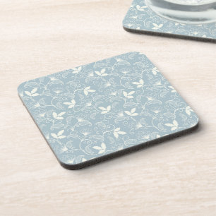 Flower Pattern Spring Floral Hard plastic Coaster