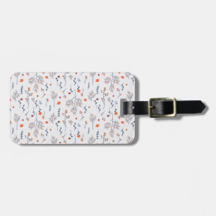 Flower Pattern Spring Floral Luggage Tag