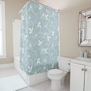 Flower Pattern Spring Floral Shower Curtain