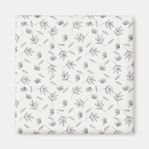 Flower Pattern Spring Floral Square Magnet