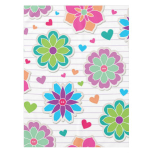 Flower pattern tablecloth