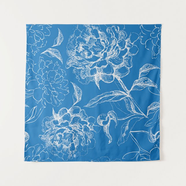 Flower pattern tapestry (Front)