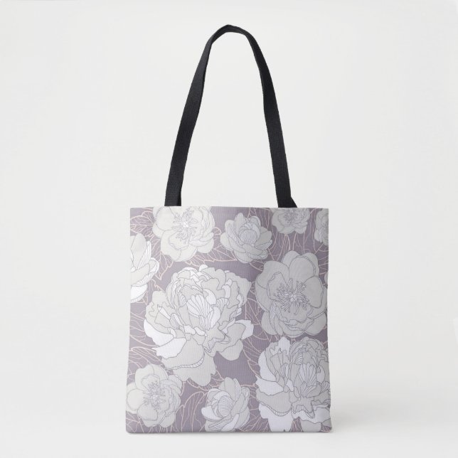 Flower pattern tote bag (Front)