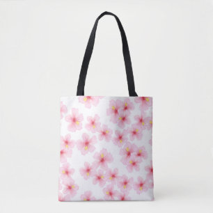 Flower pattern tote bag