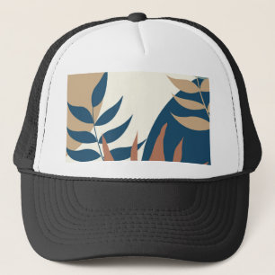flower pattern trucker hat