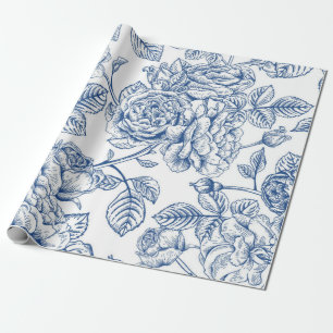 Flower pattern wrapping paper