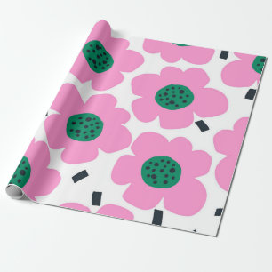 Flower pattern wrapping paper