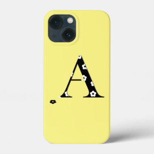 Flower Patterned Letter A Case-Mate iPhone Case