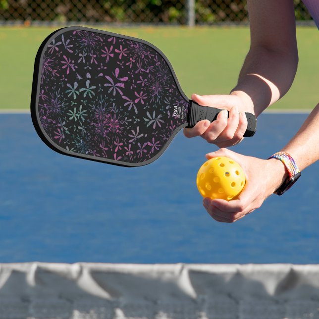 Flower-patterned  pickleball paddle (Creator Uploaded)