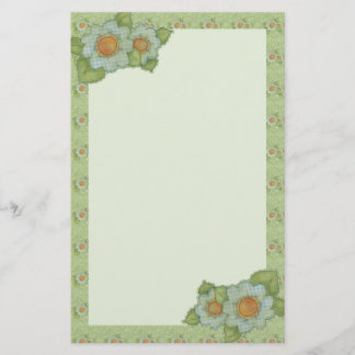 Flower Patterns Stationery