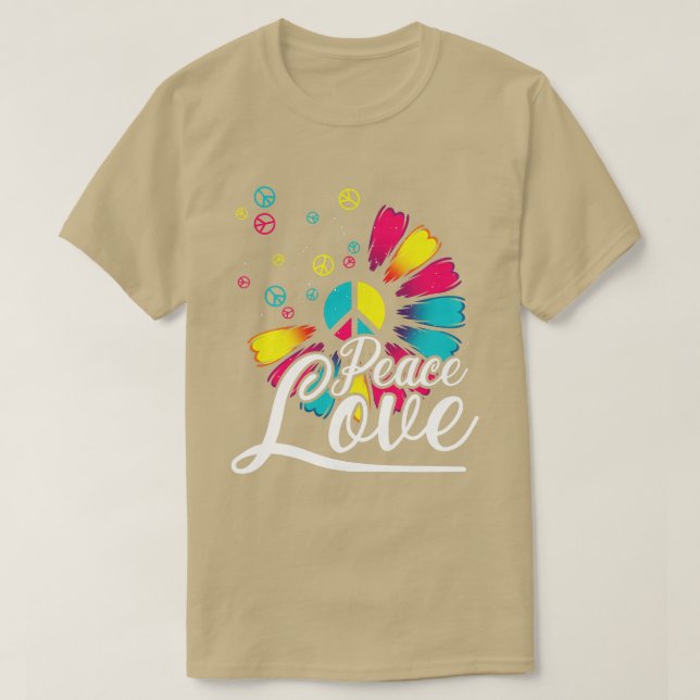 Flower Peace Sign T-Shirt (Design Front)