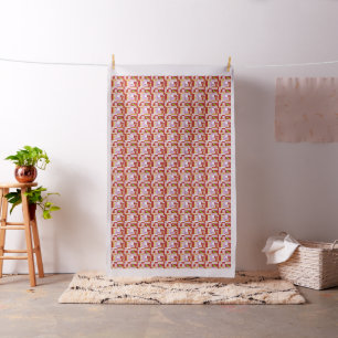 Flower, Pen and Paper Puzzle Fabric