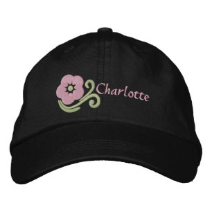 Flower Personalised Embroidered Hat