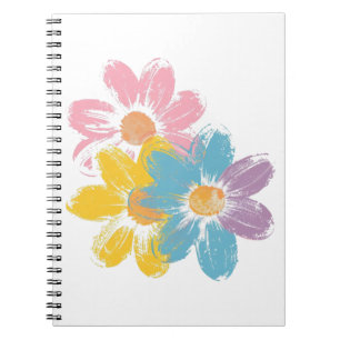 Flower petal pattern notebook