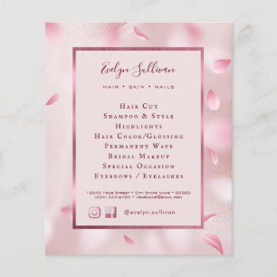 Flower Petals Faux Foil Flyer
