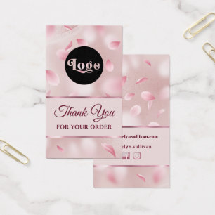 Flower Petals Faux Foil Package Insert