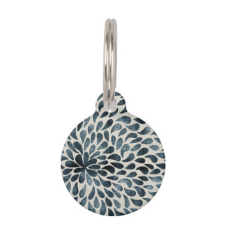 Flower petals pet tag