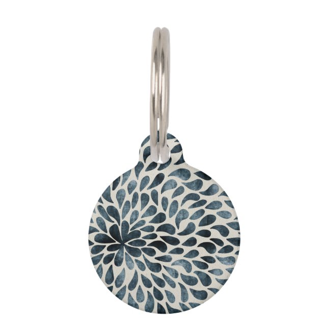 Flower petals pet tag (Front)