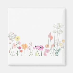 Flower Petals Spring Floral Artwork Pastel Summer. Magnet