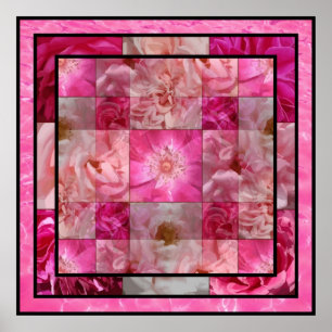 Flower Photo Blocks Poster