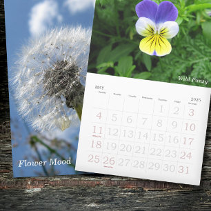 Flower photo calendar