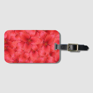 Flower Photo Red Garden Lilies Luggage Tag