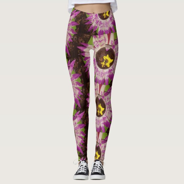 flower picture legings leggings (Front)