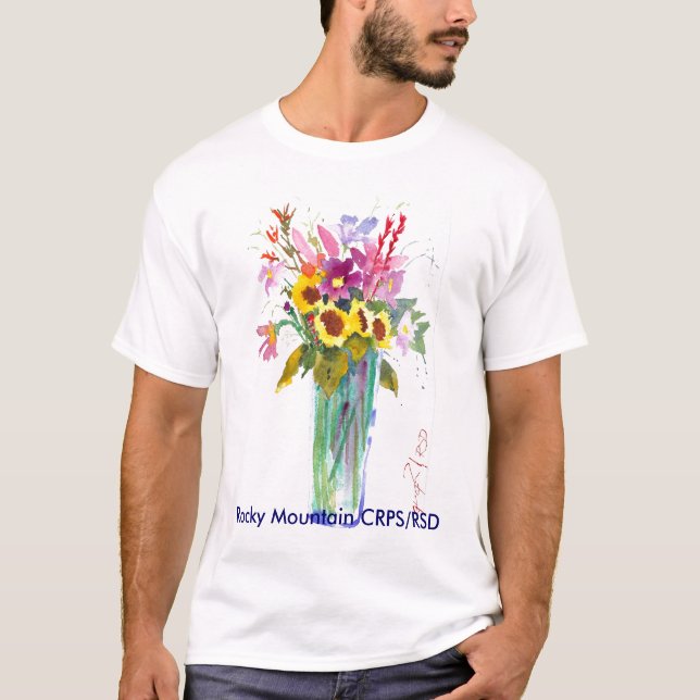 Flower Picture, Rocky Mountain CRPS/RSD T-Shirt (Front)