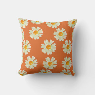 flower pillow orange colour