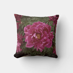 Flower Pink Peony Photo Throw Cushion 41 cm x 41