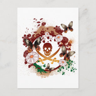 Flower Pirate Postcard