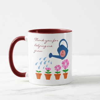 Flower Plant Grows Thank You Teacher Gift Mug