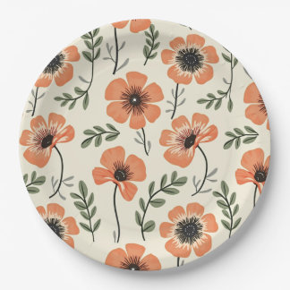 Flower Plates & Bowls