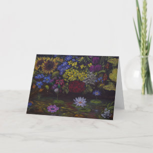 Flower Pond Greeting Card