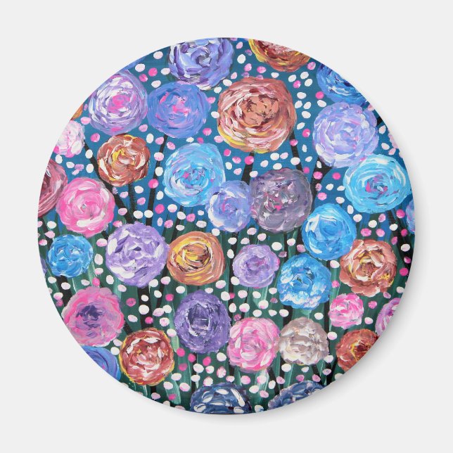 Flower Pop Magnet (Front)
