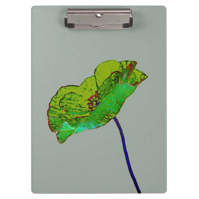 Flower poppy floral design clipboard (Front)