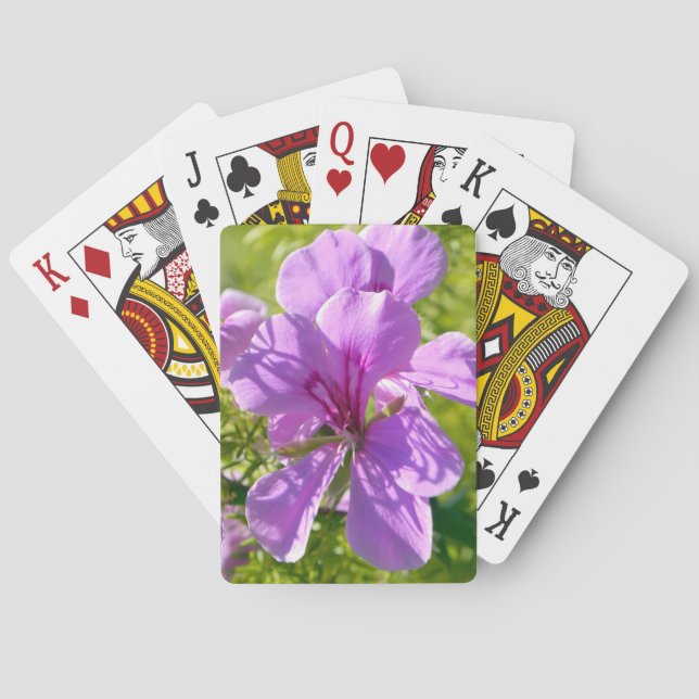 Flower Portrait Playing Cards (Back)