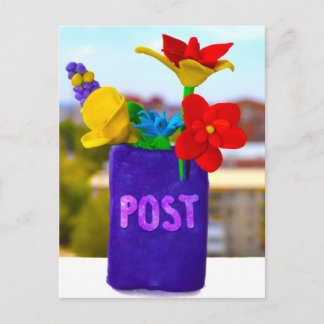 Flower post ostcard postcard