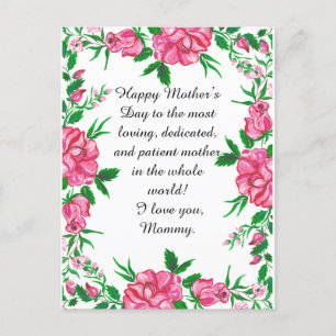 flower  postcard