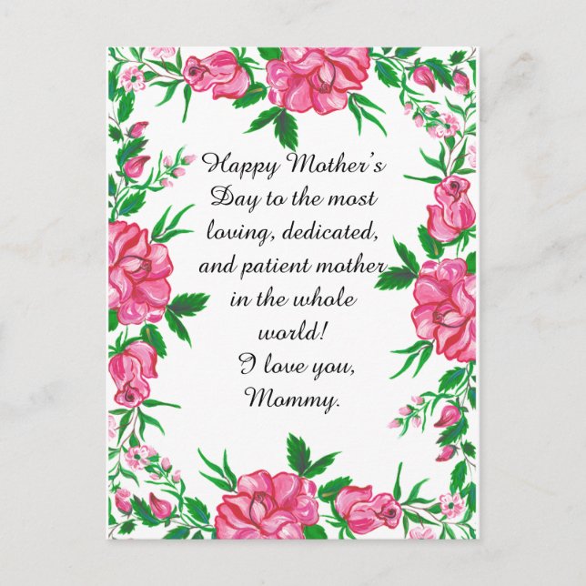 flower  postcard (Front)