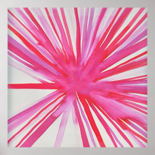 Flower Poster in Pink