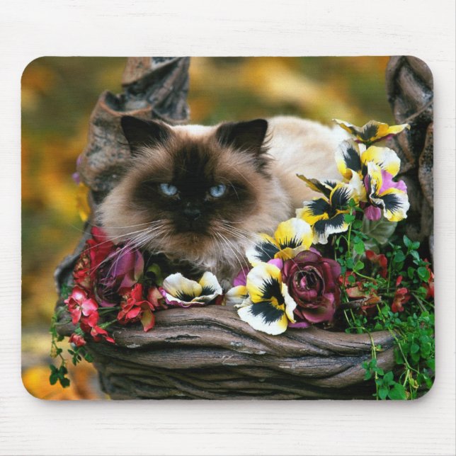 Flower Pot Cat Mousepad (Front)