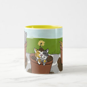 Flower Pot Kittens Mug