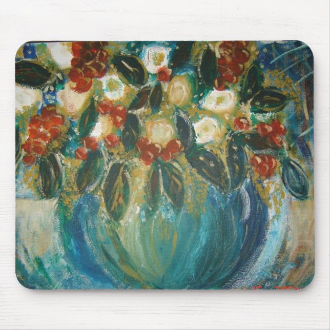 Flower Pot Mouse Pad by Becki Abrisz (Front)