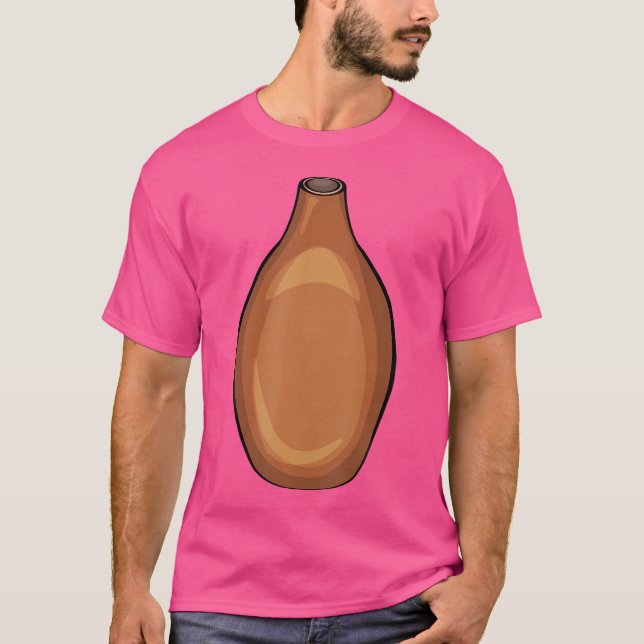 Flower Pot Vase Pottery Kiln Clay Ceramic Vessels  T-Shirt (Front)