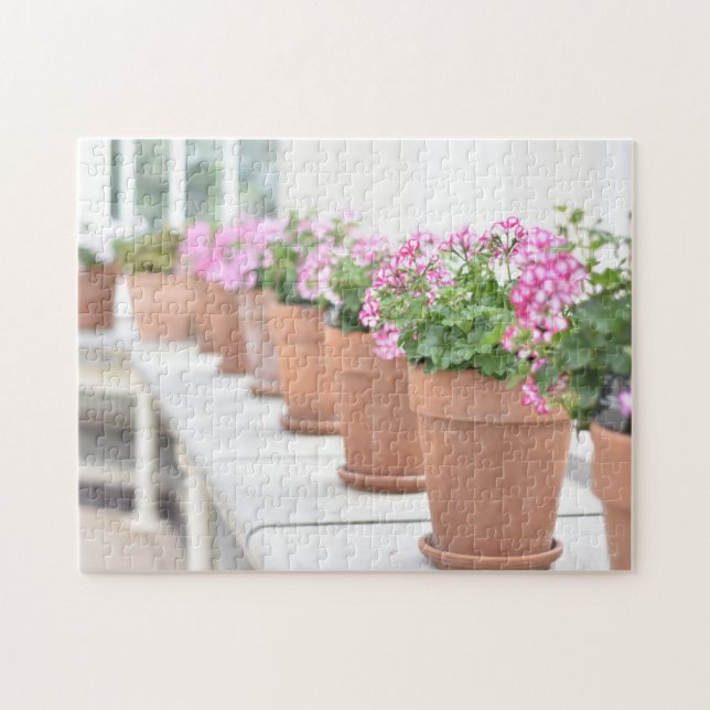 Flower Pots Greenhouse Kew Gardens London UK Jigsaw Puzzle (Horizontal)