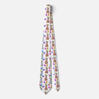 Flower Pots Pattern Tie