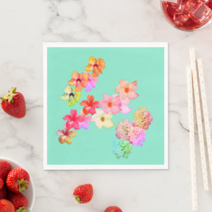 Flower Power 1 Paper Plate Napkin
